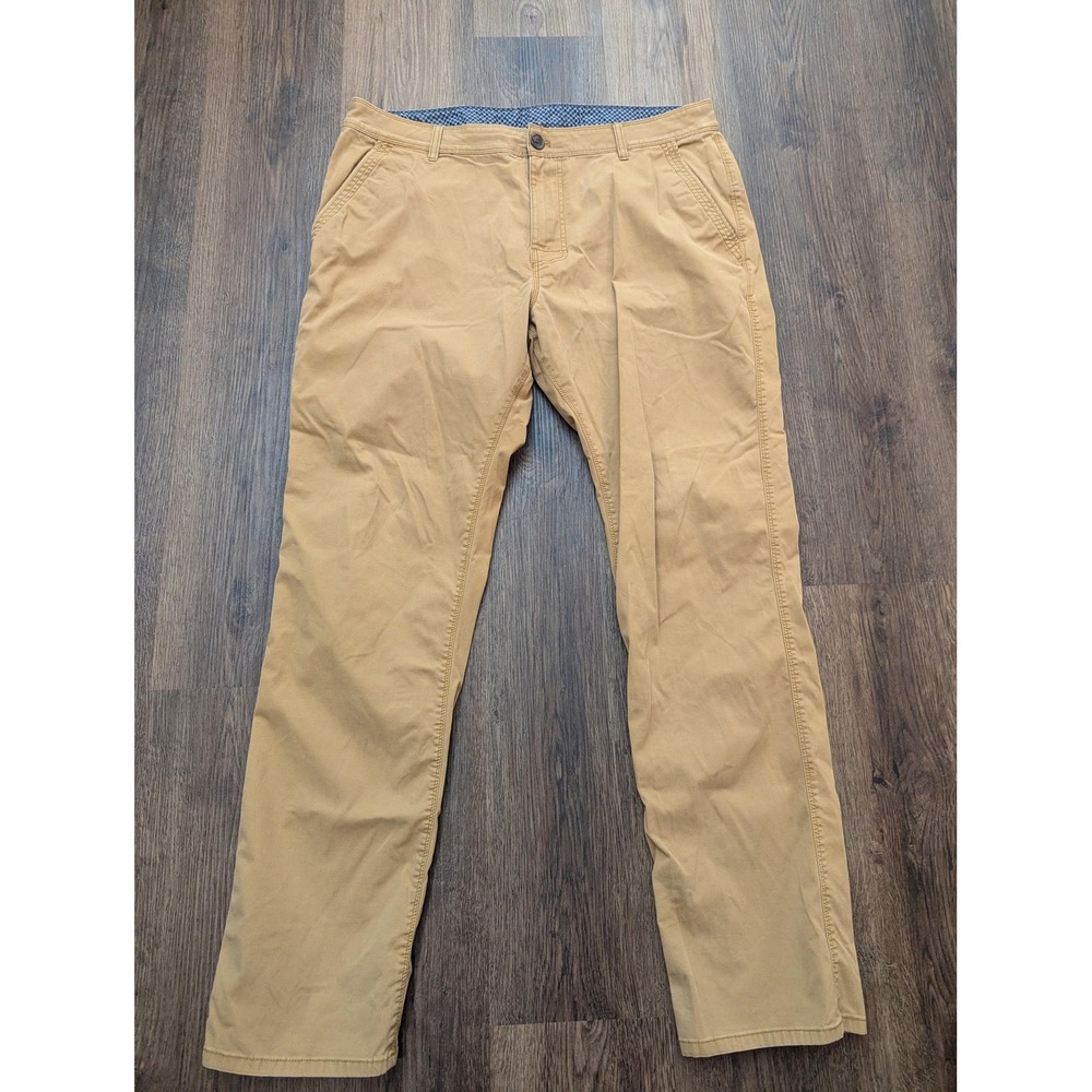 PrAna Pants Mens 38 Beige Straight‎ Fit Chino Organic Cotton Stretch Casual
